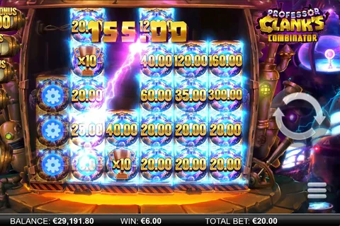 Professor Clank's Combinator slot screen